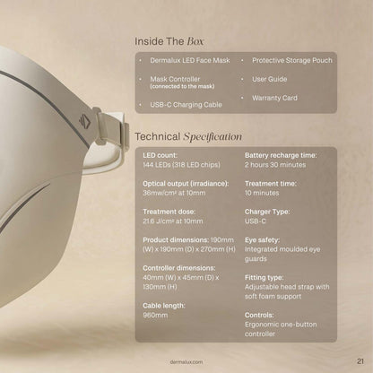 Dermalux LED Face Mask | Pre-Order for Early October 2026